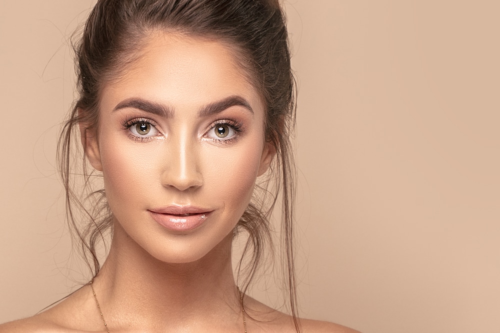 Woman with nice eyebrows after microblading or nanoblading in Lebanon County, PA